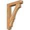 Ekena Millwork Balboa Craftsman Rough Sawn Bracket w/ Offset Brace, Western Red Cedar, 6"W x 28"D x 40"H BKT0604X28X40BOA04RWR - alternate 1